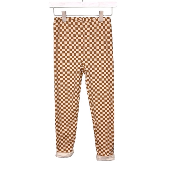 Gap Kids Checkered Cozy Fleece Leggings - Picture 1 of 8
